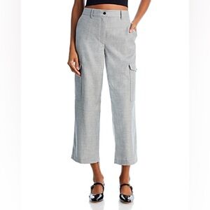 Theory Wool Cropped Cargo Pants